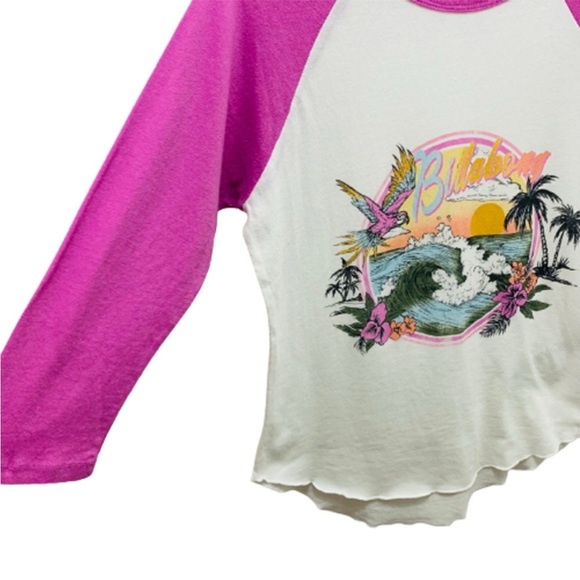 Billabong Ride Alone T-Shirt Orchard 3/4 Sleeves Crew Neckline Small NEW - Picture 7 of 11